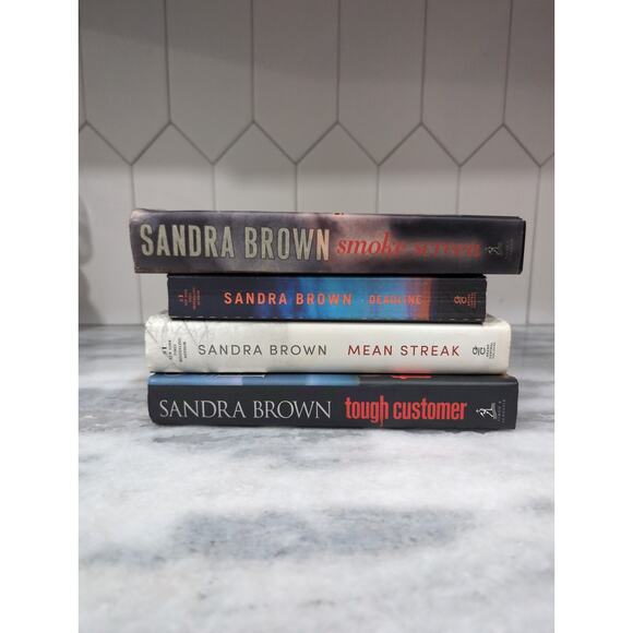 Sandra Brown Mixed Novel Bundle: Mean Streak, Smoke Screen, Deadline & Tough ... - Picture 1 of 12